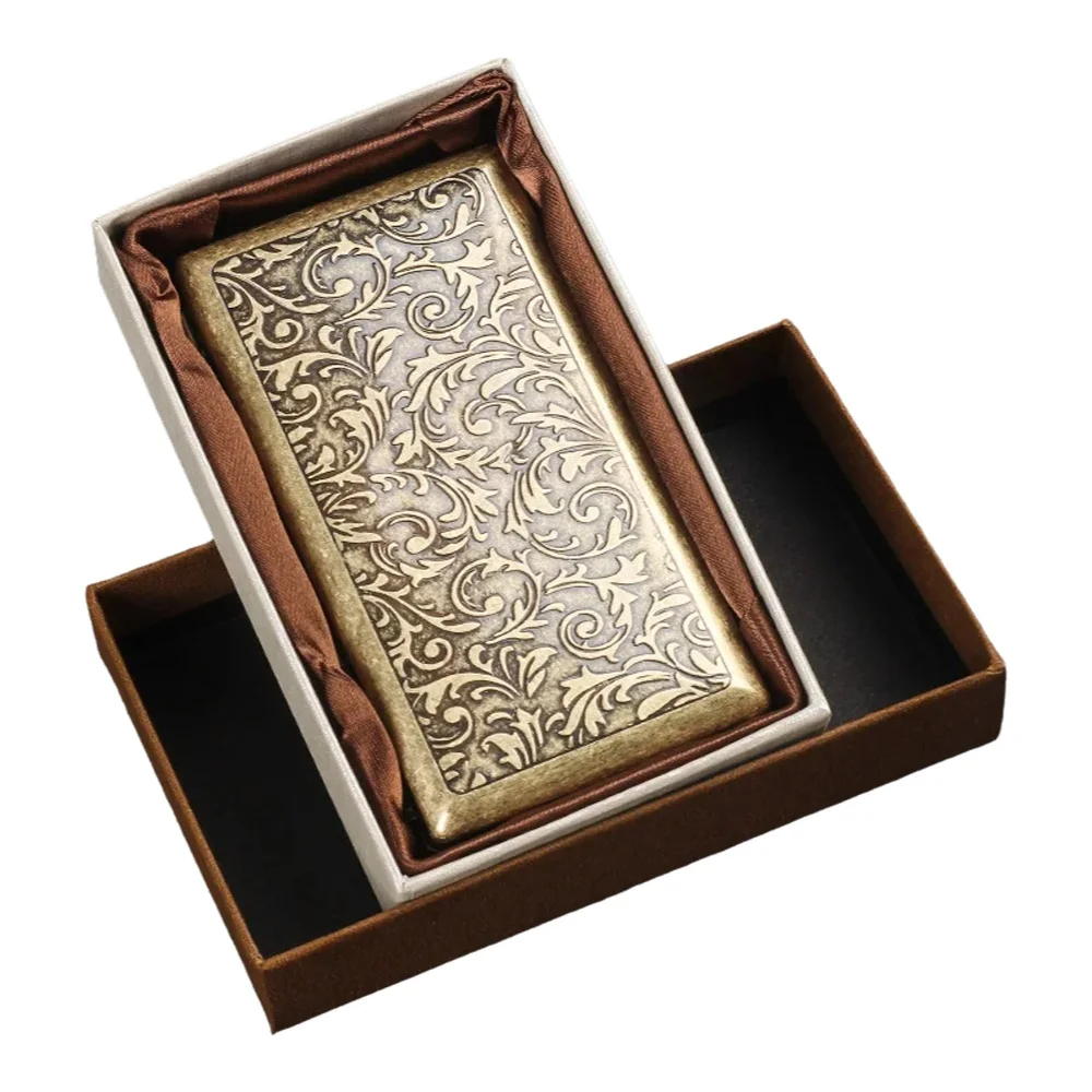 Smoking & Vaping Accessories - Caja de cigarrillos delgada en relieve,
